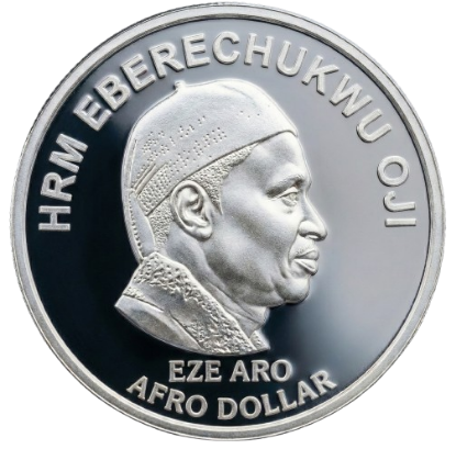 Picture of Afro Silver Dollar – HRM Eberechukwu Oji 1 Ounce Silver Collectors Coin