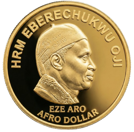 Picture of Afro Gold Dollar – HRM Eberechukwu Oji 1 Ounce Gold Collectors Coin